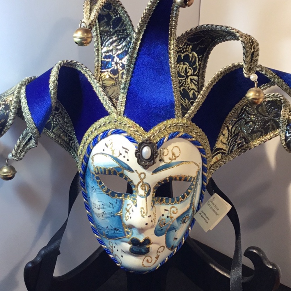 Vintage La Maschera Del Galeone Hand painted Mask